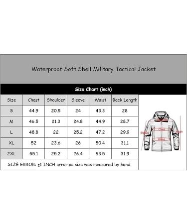 TACHAVEK Men's Waterproof Tactical Soft Shell Jacket - Black XX-Large - Buy Online on GoSupps.com