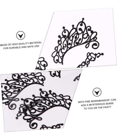 Healeved 3 pairs Eyeliner Popular Eyeshadow Sticker Fabric Drama Liner Pride Jewelry Lace Black Stickers 13.00X6.00X0.10CM Black - Buy Online on GoSupps.com