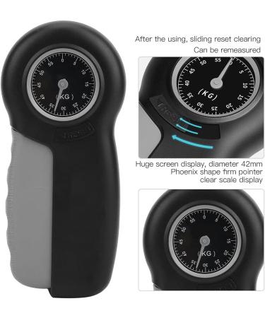 Screen Display Grip Strength Meter - Mechanical Hand Exerciser for Muscle Building (Black Grey) - International Shipping Available - Buy Online on GoSupps.com