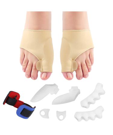MengH-SHOP Hallux Valgus Toe Spreader Bunion Corrector Silicone Toe Separator Set for Hammer Toes Hallux valgus Pain 9 pieces
