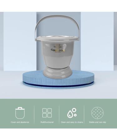 Chamber Pot Portable Toilet with Lids Plastic Bedpan Potty Urinals Urine Pots Buckets Spittoon Pee Jug for Adults Pregnant Women (Color : Grey) - Buy Online on GoSupps.com