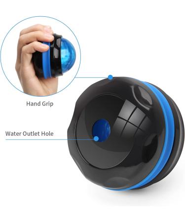 Coolrunner Massage Ball - Handheld Self-Massage Roller for Sore Muscles - Full Body Therapy Tool for Shoulders, Neck, Arms, Legs, Back, and Feet (Blue) - Buy Online on GoSupps.com