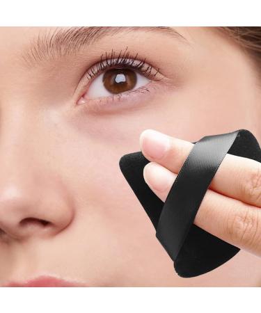LuLiyLdJ 12 Pack Triangle Makeup Puff Black Cotton Puffs for Loose Powder & Face Makeup - Buy Online on GoSupps.com