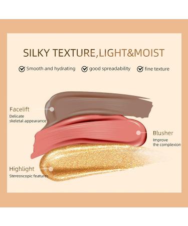 Gold Liquid Highlighter Wand with Cushion Applicator - Long Lasting Shimmer Finish Makeup Stick for Face Illumination - Buy Online on GoSupps.com