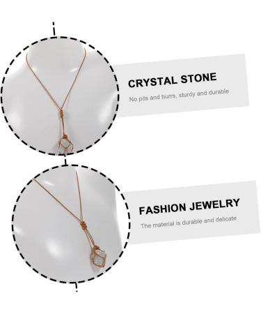 Gatuida Jewelry Natural Decorative Miss Pendant Hexagonal Stone East Necklace China Charm Decor Girls - Buy Online on GoSupps.com