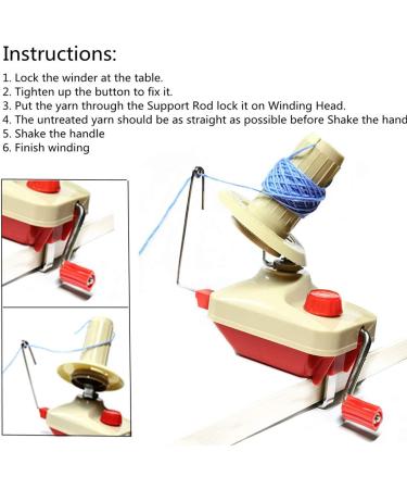 Yarn Ball Winder and Swift Combo Set with Bonus Accessories - Easy Installation for Yarn Storage | 1 Pcs Scissors, 20 Stitch Knitting Needles, 4 Size Pompom Maker Included (26) - Buy Online on GoSupps.com
