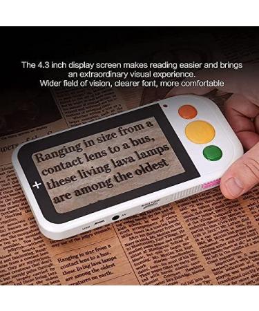 Electronic Reading Aid Digital Magnifier Portable Video Magnifier Reading Aide for Low Vision with 4.3 Inch Monitor for Reading Aid - Buy Online on GoSupps.com