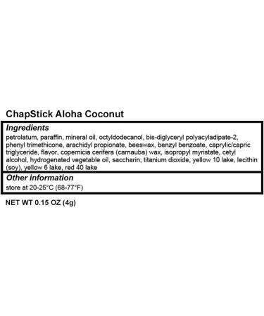 ChapStick Lip Balm - aloha coconut Single - Buy Online on GoSupps.com