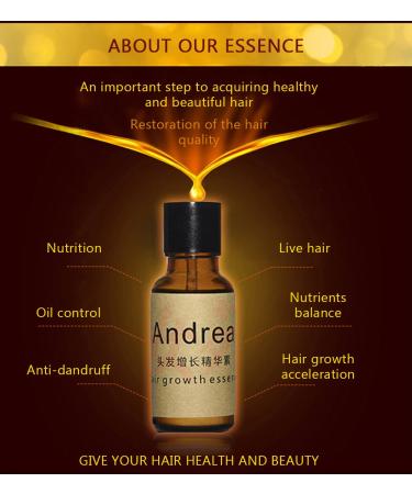 Andrea Hair Growth Essence - Stop Hair Loss Treatment with Ginger & Ginseng - 20ml - Buy Online on GoSupps.com