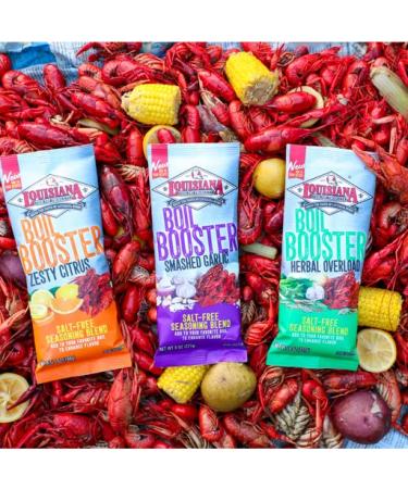 Louisiana Fish Fry Smashed Garlic Boil Booster 8 oz - Authentic Cajun Seasoning for Seafood - 1 Count - Buy Online on GoSupps.com