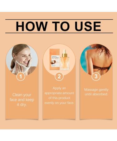 Gradual tanning lotion bronzing facial drops natural tanner without with soft tanning effect for women and men on the go - Buy Online on GoSupps.com