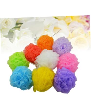 Healeved 8pcs Shower Ball Bath Sponge Set - Exfoliating Loofah Sponges for Body - Bulk Shower Scrubber - Korean Bath Flower - 1 Pack - Buy Online on GoSupps.com