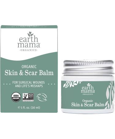 Earth Mama Organic Skin & Scar Balm | Reduces the Discomfort and Appearance of C-Section Scars and Pregnancy Stretch Marks 1-Fluid Ounce - Buy Online on GoSupps.com
