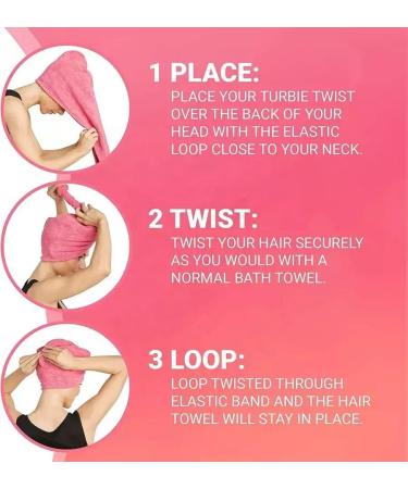 Super Absorbent Microfiber Hair Towel Wrap for Quick Drying - Red Rose - Buy Online on GoSupps.com