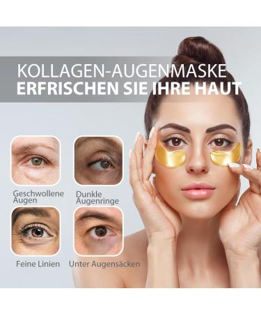 Newgo Eye Pads - 20 Pairs of Hyaluronic Acid Collagen Gel Pads for Dark Circles Puffiness & Anti-Fold Care - Buy Online on GoSupps.com