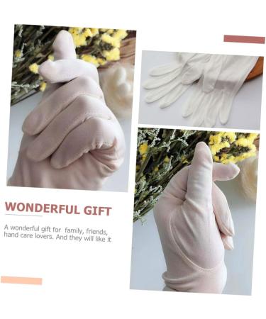 Ipetboom White Mittens 1 Pair Grooming Gloves Repairing Dry Skin Gloves Bedtime Gloves Inspection Gloves Hand Softening Gloves Paraffin Wax Mittens Beauty Products White Cosmetic Silk - Buy Online on GoSupps.com