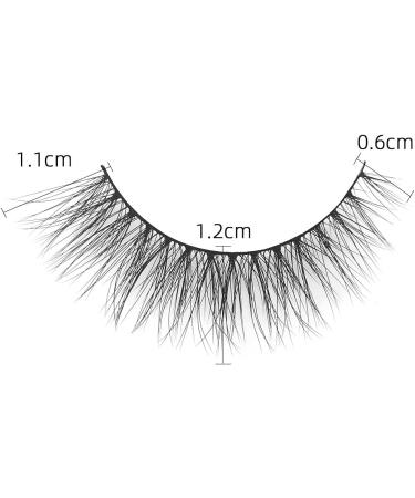Smilart Fluffy Eyelashes 12mm Natural Look 3 Pairs False Eyelashes Wispy False Lashes Cat Eye Fake Eyelashes Resuable 3D Short Small Face Strip Lashes (6-12mm) - Buy Online on GoSupps.com