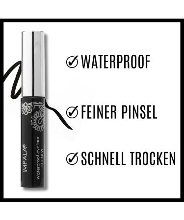 Impala Eyeliner Liquid Waterproof 511 Black - Long-Lasting 5 ml | Shop Internationally Fast Shipping - Buy Online on GoSupps.com