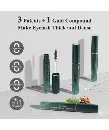 BREYLEE Eyelash Growth Serum Gold - Vegan & Cruelty-Free | Fuller & Longer Lashes for Natural or Extensions, Brows | 3ML/0.1 Fl. Oz - Buy Online on GoSupps.com