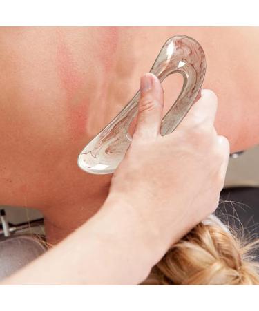 NTRUXZP Gua Sha Massage Device - Larger Plastic Scraping Tool for Back Neck Face & Leg Massage | Muscle Relaxation & Pain Relief Fatigue Removal - Pink - Buy Online on GoSupps.com