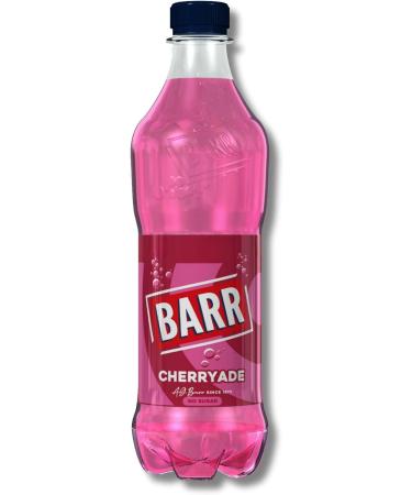 BARR Cherryade No Sugar Fizzy Drink 500ml - 12 Bottles | Refreshing Cherry Flavor - Buy Online on GoSupps.com