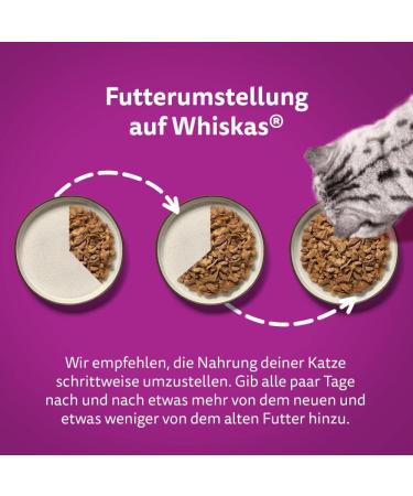 Whiskas Adult 1+ Katznassfutter Tasty Duo Surf & Turf in Jelly - 84 Portion Bags (7.14 kg) - Premium Wet Cat Food for Adult Cats - International Shipping Available - Buy Online on GoSupps.com