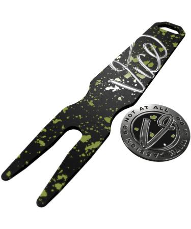 Vice Golf Gator Divot Tool + Ball Marker Set - Drip Lime - Buy Online on GoSupps.com