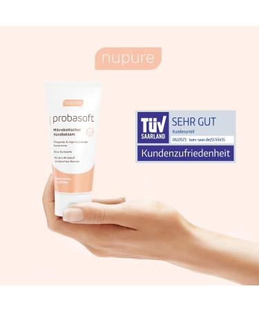 Nupure Probasoft Hand Cream 50ml - Microbiotic Moisturizer for Very Dry Hands with Shea Butter & Almond Oil | Perfume-Free & Paraben-Free - Buy Online on GoSupps.com