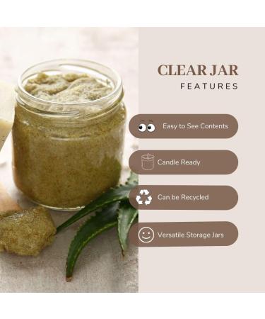 Elegant and Durable 30ml Clear Glass Jars with Airtight Silver Lids - Perfect for Candlemaking Storage DIY Beauty and Gifting - Heat-Resistant Refillable & Stylishly Compact (12) - Buy Online on GoSupps.com