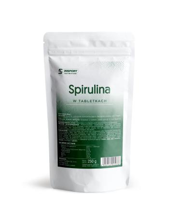 Spirulina 1000 Tablets - 250g Doypack - Green Immune Boosting Tablets - Vegan Lactose Free & Gluten Free - Leak Proof Packaging with Zip - INSPORT Nutrition