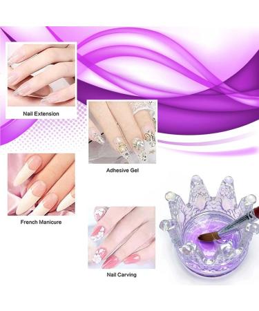 Acrylic Liquid Monomer Professional Salon MMA-FREE Non-Yellow | Medium Drying Time Maximum Strength Adhesive Nail Extension | Used for Natural Nails and Fake Nails Purple 100ml By Supremely - Buy Online on GoSupps.com