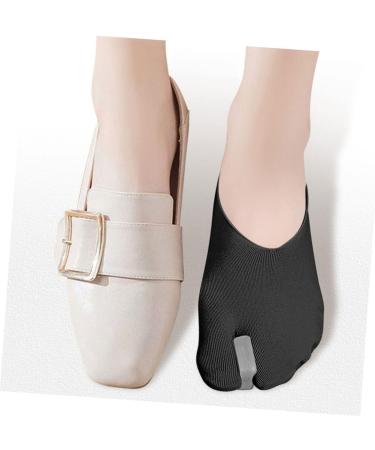 FOMIYES Men's Invisible Boat Socks Separator Tool - Hallux Valgus Stretcher for Men and Women - Black, 1 Pair - Buy Online on GoSupps.com