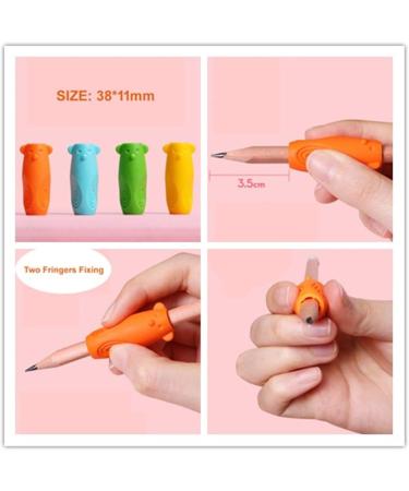 8-Piece Writing Aid Set for Children | Jingleer Ergonomic Pencil Holders for Left/Right Handed | Improve Handwriting with Silicone Grip - Buy Online on GoSupps.com