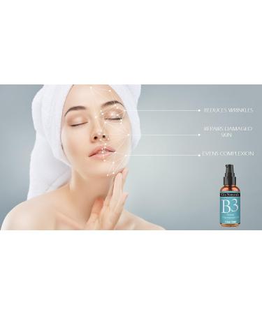 Organic Vitamin B3 Serum by Gia Naturals - 5% Niacinamide, Anti-Aging, Reduces Wrinkles, Fights Acne, Made in USA - 1 or 2 oz - Buy Online on GoSupps.com