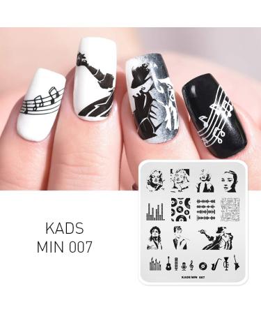 KADS 4Pcs Nail Art Stamping Plate Set for Salon Designs - O1 - Buy Online on GoSupps.com