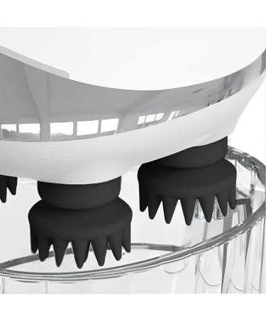 Yissone Electrical Scalp Massager | Portable Heated Head Massager with Red Light | 4 Heads & 88 Knots for Scalp Stress Relief - Buy Online on GoSupps.com