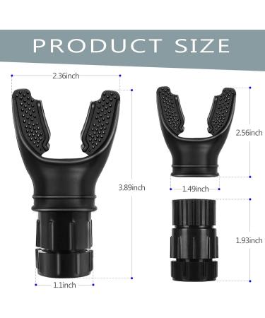 Portable Breathing Exercise Device - Adjustable Resistance Respiratory Muscle Trainer | Easy to Clean (Black - Buy Online on GoSupps.com