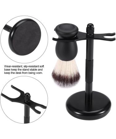 Shaving Brush Stand - Zinc Alloy Holder for Moustache & Razor | Stable & Balanced Black - Buy Online on GoSupps.com