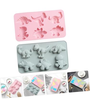 Ciieeo 6 Pcs Dinosaur Cake Mold Tuile Molds Silicone Ice Cube Candy Chocolate Silicone Moulds Silicone Molds for Resin Silicone Cake Mould Clay Molds Silicone Cake Mold Art Decorate Jelly 28X16.2CMx3pcs - Buy Online on GoSupps.com