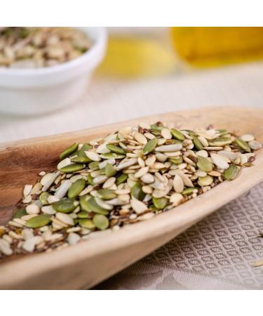 Easy Vibes - Mix of 5 Seeds (500g) | 5 Seeds (Squash Flax Chia Sunflower Sesame) | Ideal for bread salads or yogurts - Buy Online on GoSupps.com