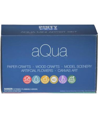 Pintyplus Aqua Spray Paint Set - 8 Water Based 4.2oz Mini Cans, Ultra Matte Finish for Arts & Crafts. Works on Plastic, Metal, Wood. Color Kit: Pink, Orange, Yellow - Buy Online on GoSupps.com