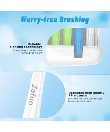Zafuo Replacement Toothbrush Heads for Philips Sonicare Screw-on Toothbrushes Replacement Heads Compatible with Phillips Sonic Care E-Series Electric Toothbrushes (2 Pack) - Buy Online on GoSupps.com