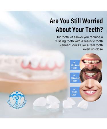 Fake Teeth Repair Kit - 60pc White Temporary Fix for Missing & Broken Teeth - Buy Online on GoSupps.com