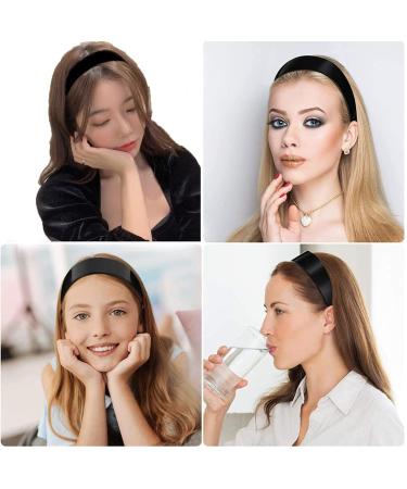 XUTONG 1 Inch Black Plastic Headbands 20 Pack - Plain Craft Hard Headband with Teeth for Women and Girls - Buy Online on GoSupps.com