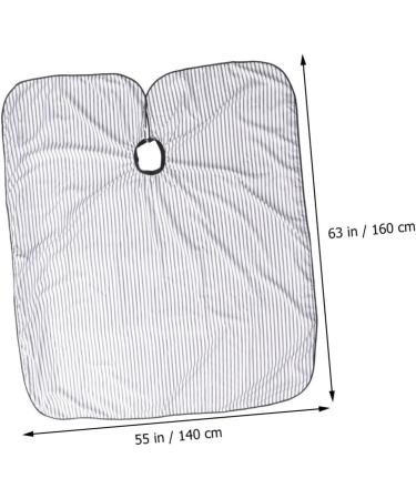 MAGICLULU 1pc Vintage Barber Cape Hairdressing Cape Waterproof Hair Shampoo Cape Hair Dyeing Apron Hair Styling Cloth Cape for Hair Coloring Barber Gown Cape Hair Coloring Cape Cloak Stripe - Buy Online on GoSupps.com