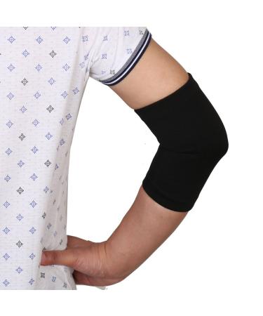 REIZ RZ702 Elastic Elbow Brace Sleeve Support - Black (M) | International Shipping Available - Buy Online on GoSupps.com