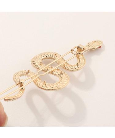 Beaupretty Vintage Snake Hair Clips - 3 Pcs Decorative Metal Barrettes for Women | Stylish Hair Accessories - Buy Online on GoSupps.com
