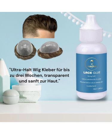 Wig Glue 38ml - Strong Hold & Invisible Finish for Wigs Hair Parts & Toupets | Transparent Formula for Seamless Application - Buy Online on GoSupps.com