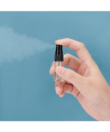 Benecreat 40 Mini Spray Bottles - 3ml Glass Atomizers with Black Caps & 2ml Pipettes for Perfume & Cosmetics | Ideal for Traveling & DIY Projects - Buy Online on GoSupps.com