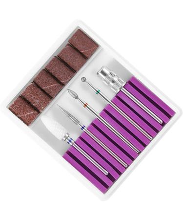 POPETPOP 3 Sets Nail Grinding Head Faux Nails Artificial Nails Nail Drill Bits Electric Manicure Nail File Beginner Kit Manicure Drill Bits Nail Drill Tool Exfoliating Manicure Tools Purple 6.5x5.5cmx3pcs Purplex3pcs - Buy Online on GoSupps.com